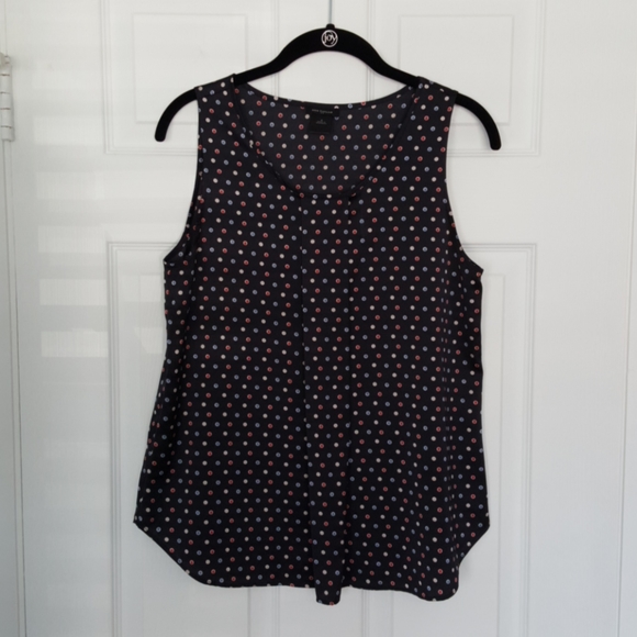 Ann Taylor polka dot blouse top - Picture 1 of 5